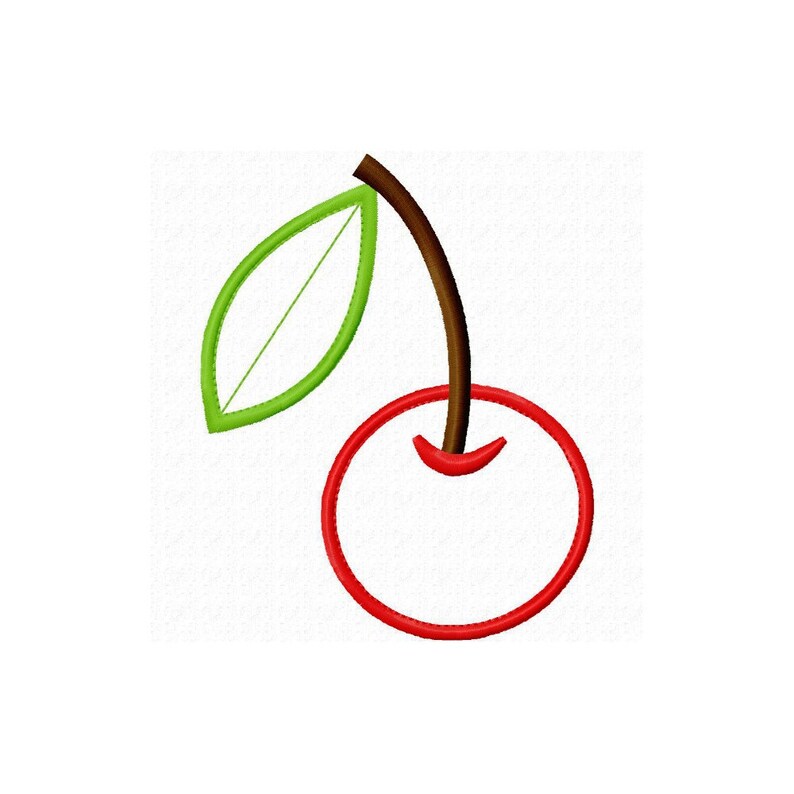 Cherry Machine Embroidery Designs Applique Patterns in 5 sizes Etsy