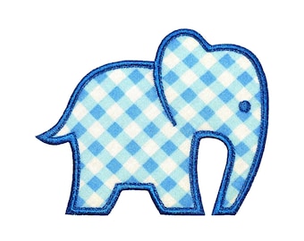 Baby Elephant Appliques Machine Embroidery Designs Applique Pattern in 4 sizes 4", 5", 6" and 7"