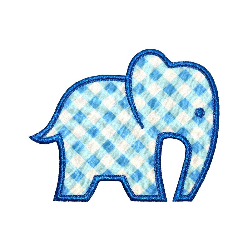 Baby Elephant Appliques Machine Embroidery Designs Applique Pattern in 4 sizes 4, 5, 6 and 7 image 1