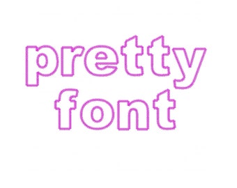 Pretty Applique lowercase Letters Machine Embroidery Font Designs Alphabet Appliques Patterns in 5 sizes 2", 3", 4", 5" and 6"