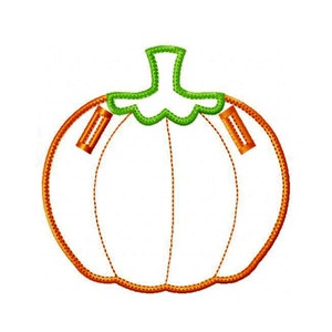 Pumpkin Banner In The Hoop Banners Machine Embroidery Design Applique Pattern 3 sizes 4, 5, 6 all done In-The-Hoop Halloween Thanksgiving image 3