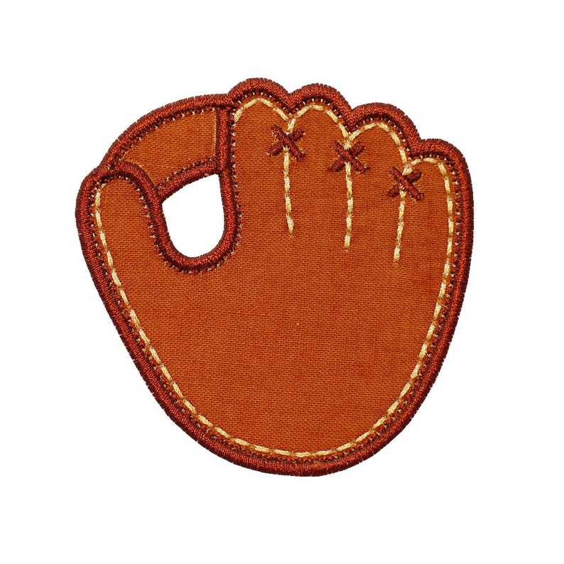 Baseball Glove Mitt Machine Embroidery Applique Design Pattern Etsy