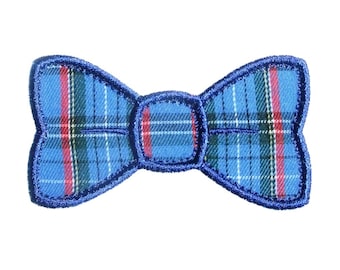 Bow Tie Applique Machine Embroidery Design Pattern in 6 sizes 2", 3", 4", 5", 6" and 7"