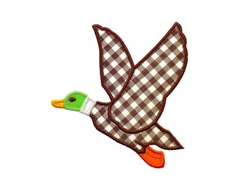 Flying Duck Applique Machine Embroidery Designs Pattern in 3 sizes 5", 6" and 7" NOT AVAILABLE for 4x4 HOOP.