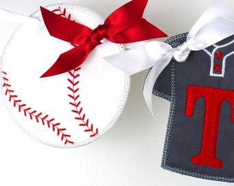 Baseball Banner In the hoop project Machine Embroidery Applique Design Pattern in 3 sizes 4", 5" and 6"