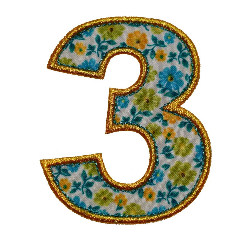 Number three birthday set appliques machine embroidery designs  etsy Number three birthday set appliques machine embroidery designs  etsy
