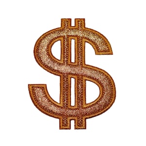 Dollar Sign Appliques Machine Embroidery Designs Applique Patterns in 3 sizes 4&quot;, 5&quot; and 6&quot;