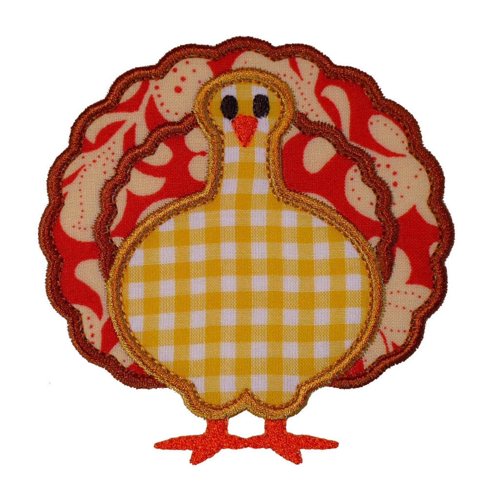 Turkey Appliques Machine Embroidery Designs Applique Patterns Etsy