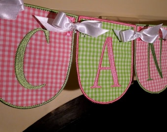 Candy Shop Banner ITH Maschine Stickerei Applique Entwurfsmuster alle getan In-The-Hoop in 4 Größen, 4 ", 5", 6 "und 7"