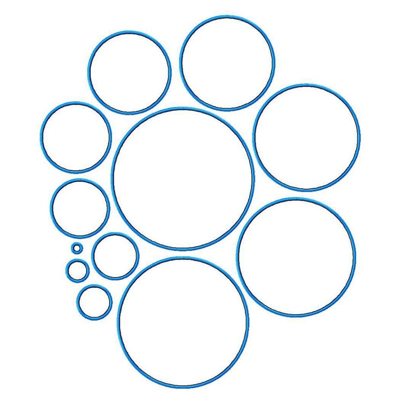 Applique circles appliques machine jessecmault design patterns  etsy