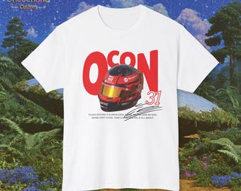 Esteban Ocon F1 T-Shirt: Retro Racing Art, Motorsport Gift