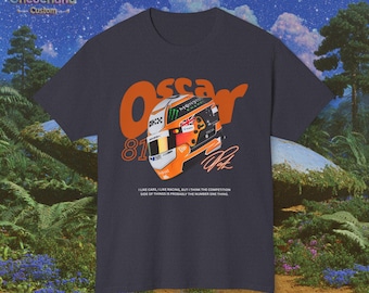 Oscar Piastri F1 Racing Tee: McLaren Fan Gift, Vintage Motorsport Apparel