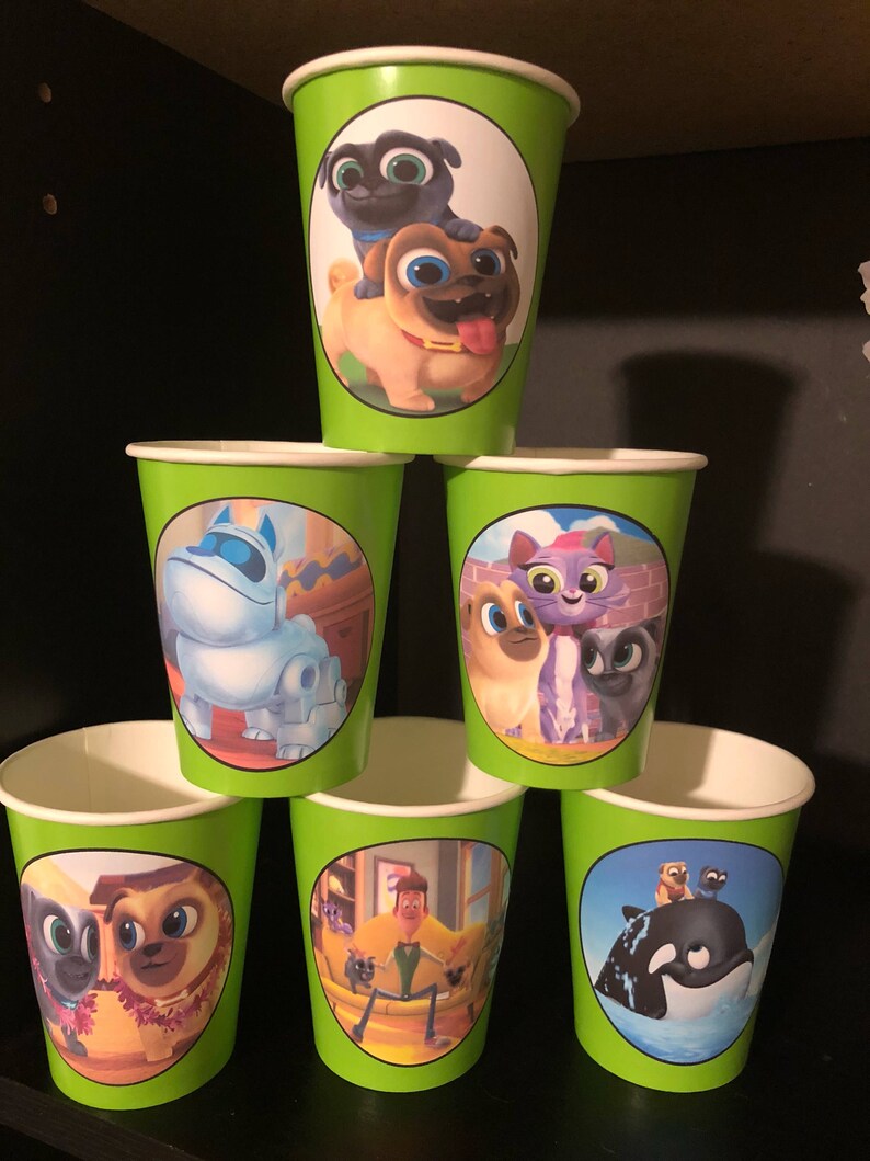 puppy dog pals cake plates