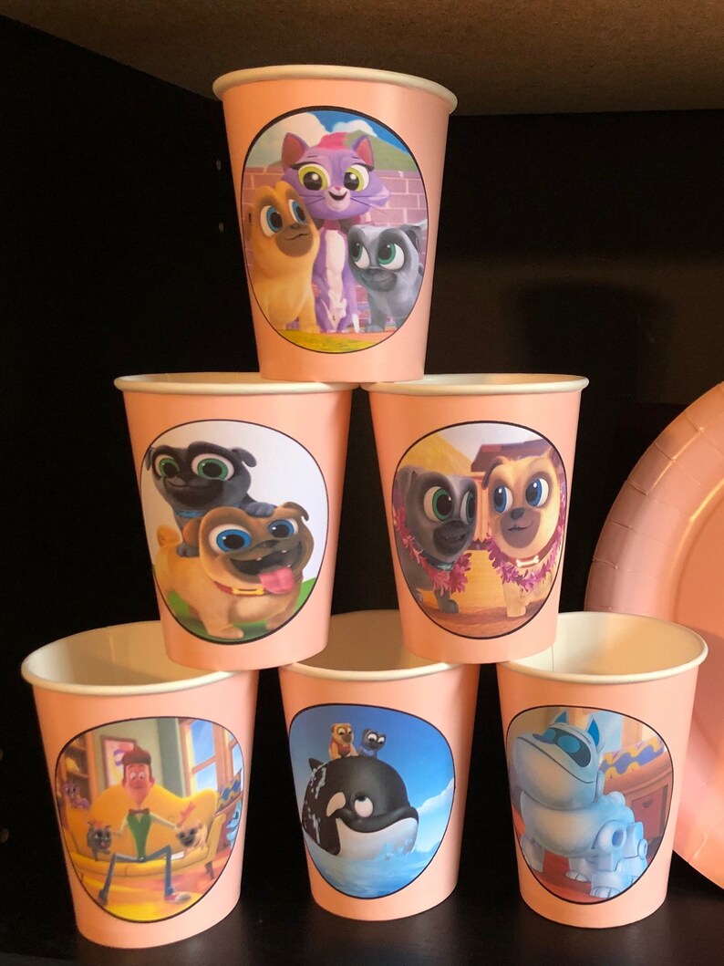 puppy dog pals cake plates