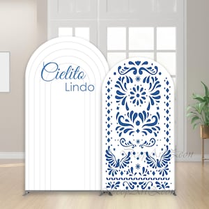 Cielito Lindo Mexican Fiesta Arch Back Drop Cover Baby Shower Birthday Party Wedding Chiara Backdrop Cover