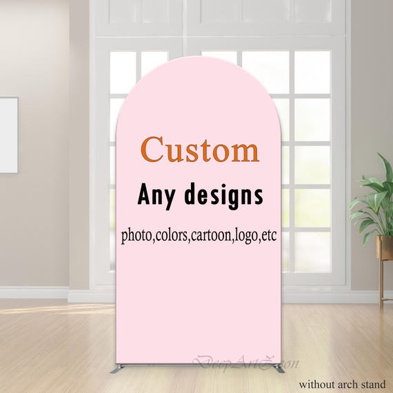 Custom Arch Backdrop Cover: Personalized Fabric Photo Background
