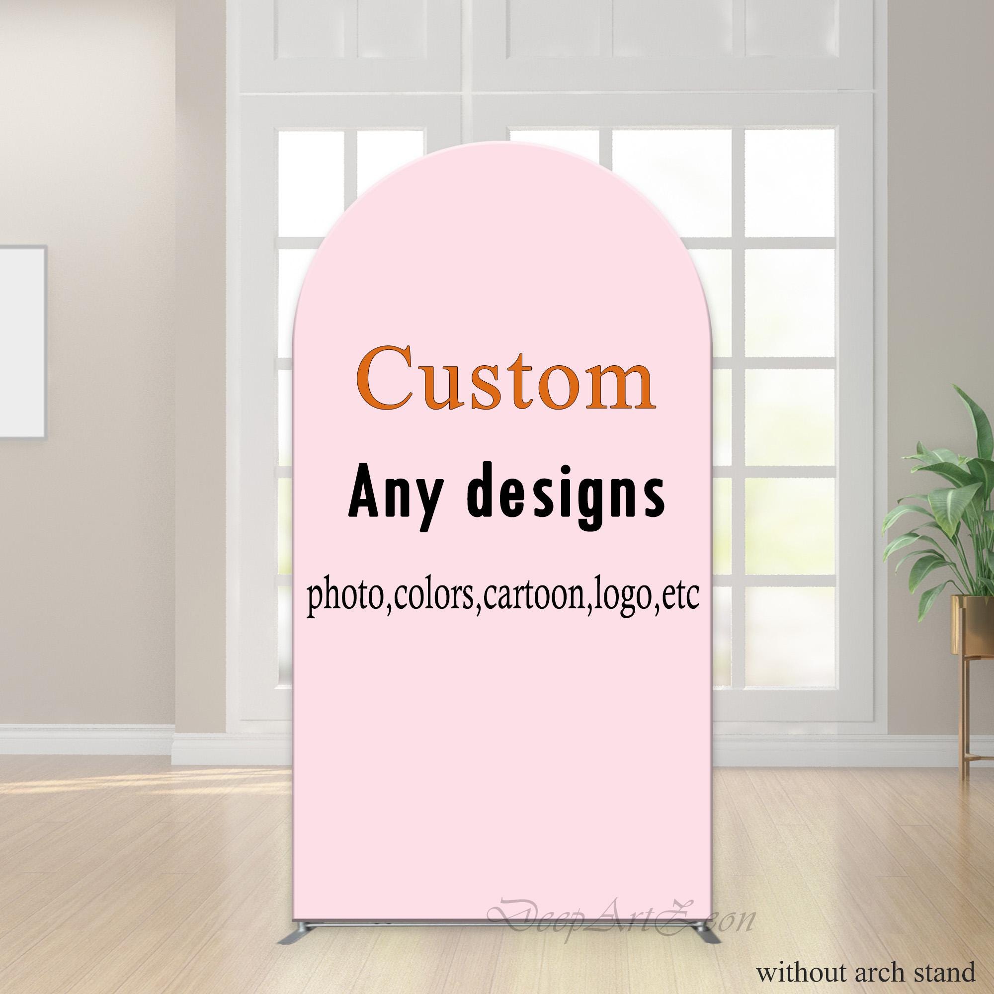 Custom Arch Backdrop Cover: Personalized Fabric Photo Background
