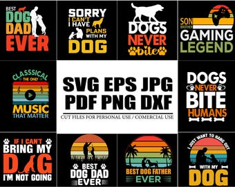 Dog Lover Clipart Bundle | Puppy PNG & PDF Designs (Digital Download)