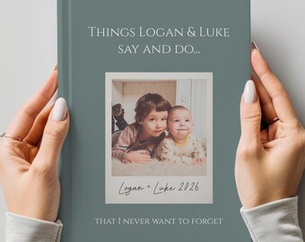 Diario de recuerdos para mamá, regalo de cumpleaños para madrastra, regalo para abuela de los hijos a mamá, regalo del Día de la Madre, foto personalizada