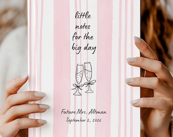 Diario de planificación de boda personalizado, regalo de compromiso personalizado para ella, libro para la futura novia, regalo de despedida de soltera