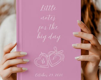 Diario de planificación de boda personalizado, regalo de compromiso personalizado para ella, libro para la futura novia, regalo de despedida de soltera
