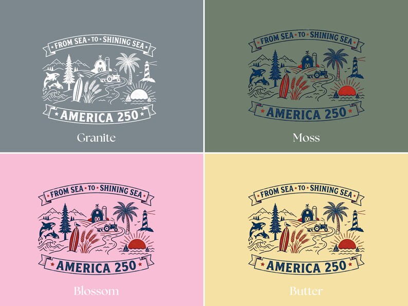 Sudadera America 250, Camiseta From Sea to Shining Sea, Camiseta patriótica, Camiseta de celebración USA 250, Camiseta vintage americana, Cuatro de julio imagen 9