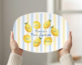 Regalo para el Día de la Madre, Regalo para la Abuela, Regalo de los Niños de Papá, Bandeja Personalizada, Regalo Italiano, Regalo para Mamá, Regalo de Cumpleaños para Mamá, Nombres Personalizados