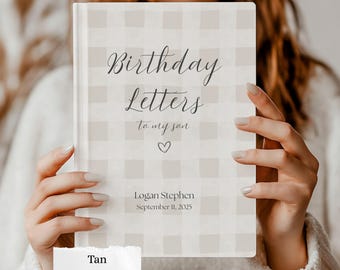 Diario de cumpleaños personalizado, cartas para mi hija o hijo, regalo para bebé, regalo personalizado, regalo para baby shower, regalo de abuelos, recuerdo