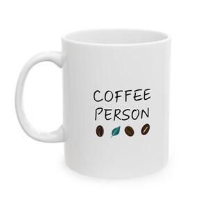 Coffee person Ceramic Mug - Artistic Coffee Cup, Unique Gift for Art Lovers, Stylish Kitchen Decor, Ideal for Birthdays