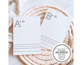 印刷可能な ABC ベビーシャワーぬり絵ブック：記念アクティビティ（PDF ダウンロード）