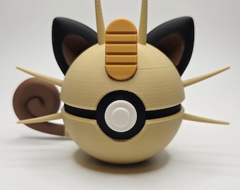 Meowth Pokeball Figure