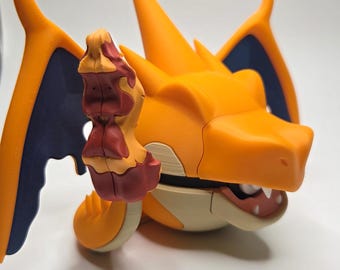Mega Charizard Y Pokeball Figure