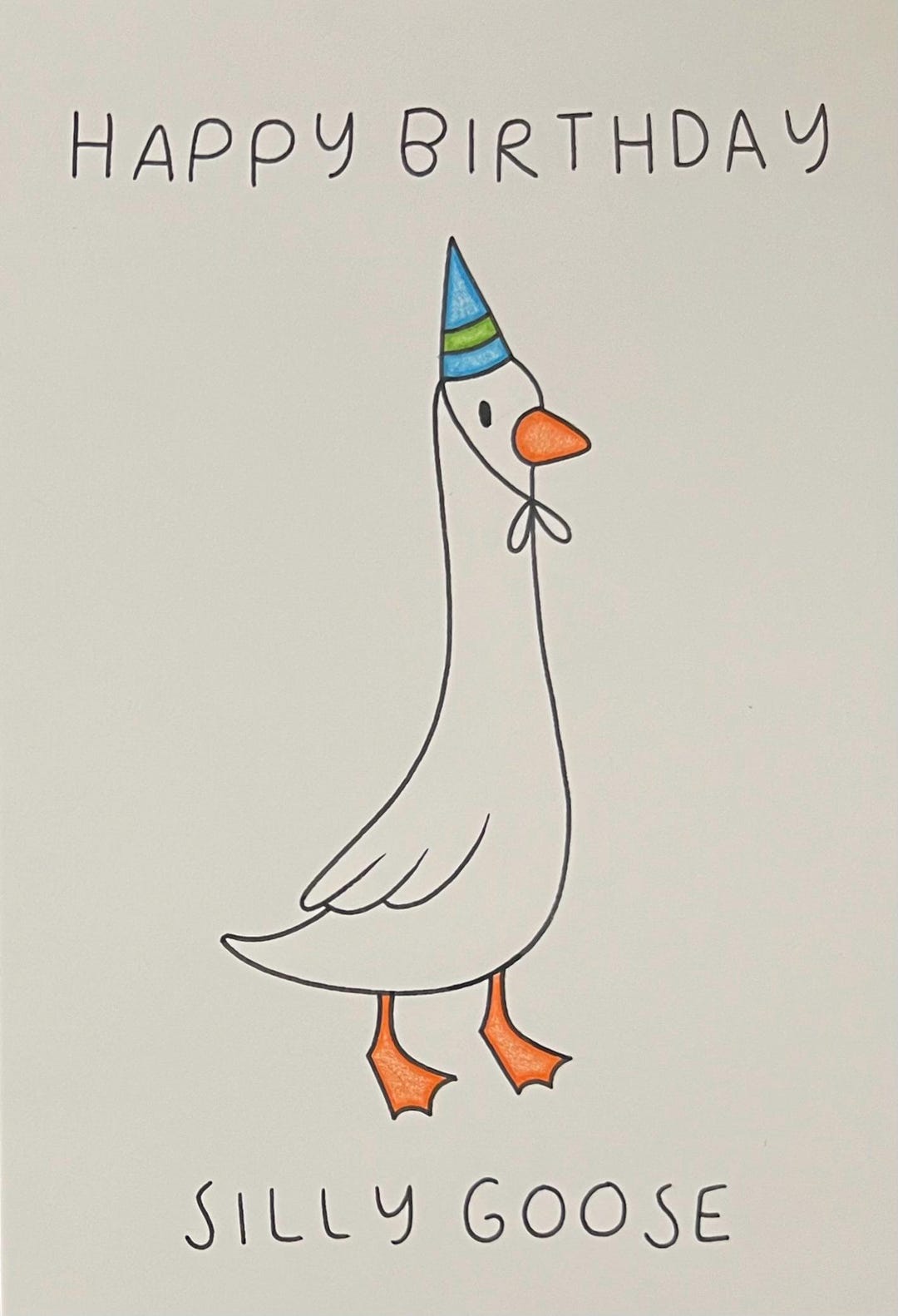 Happy Birthday Silly Goose Card - Etsy