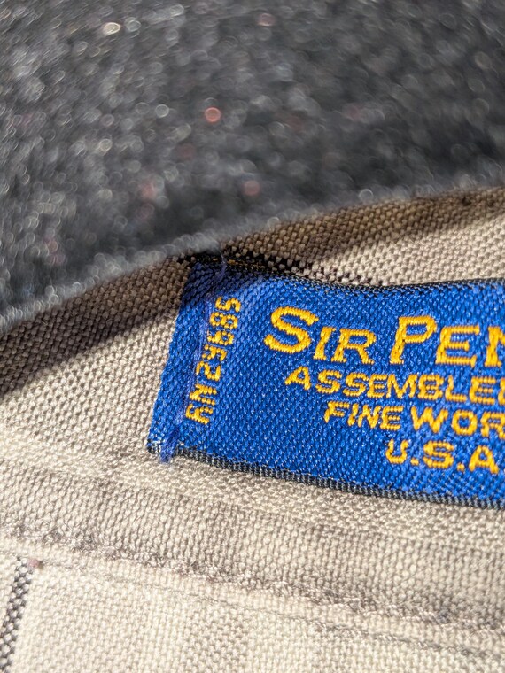 Vintage Sir Pendleton Worsted Wool Gray Plaid Shi… - image 13