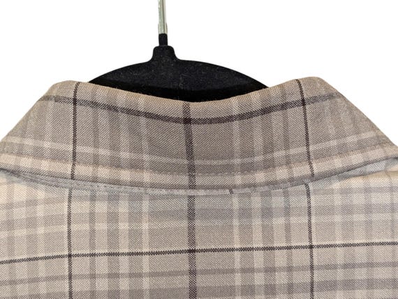 Vintage Sir Pendleton Worsted Wool Gray Plaid Shi… - image 10