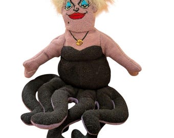 Vintage Ursula The Little Mermaid Bean Bag Plush Sea Witch Disney 90s Collectible New NWT
