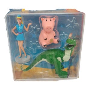 Vintage 2000 Toy Story 2 Barbie and Friends Mattel Figure Set NIP Hamm Rex Buzz Lightyear Disney Pixar Collectible image 2
