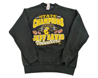 VTG  1996 Jeff Davis Volunteers Alabama High School Football State Sweatshirt XL