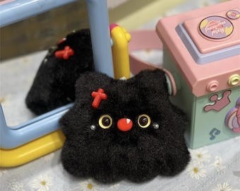 ふわふわの黒猫「フルーフ」オーダーメイド - Etsy 日本