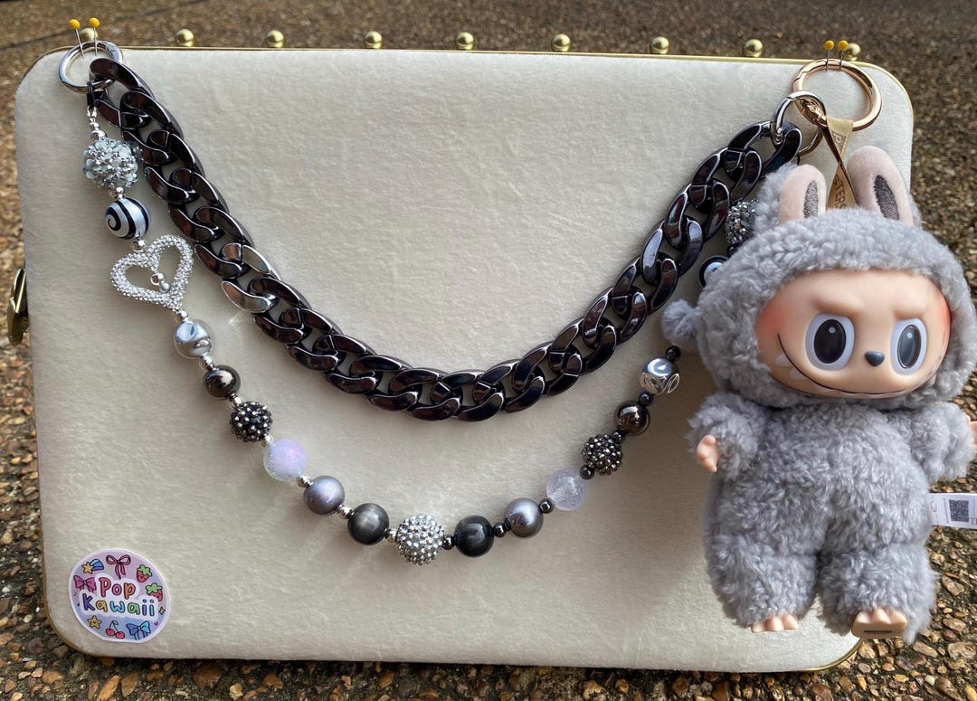 Labubu Rapper Chain Labubu Double Layer Bagchain - Etsy