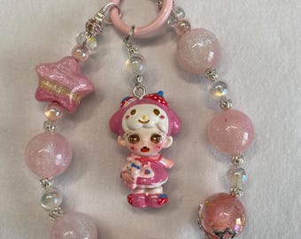 Zoraa dressed as My Melody phone chain, keychain or bag chain