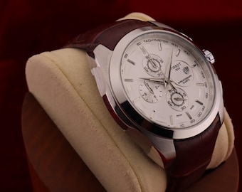 New Tissot 1853 Couturier Tachymeter Chronograph Quartz Men's Wrist Watch