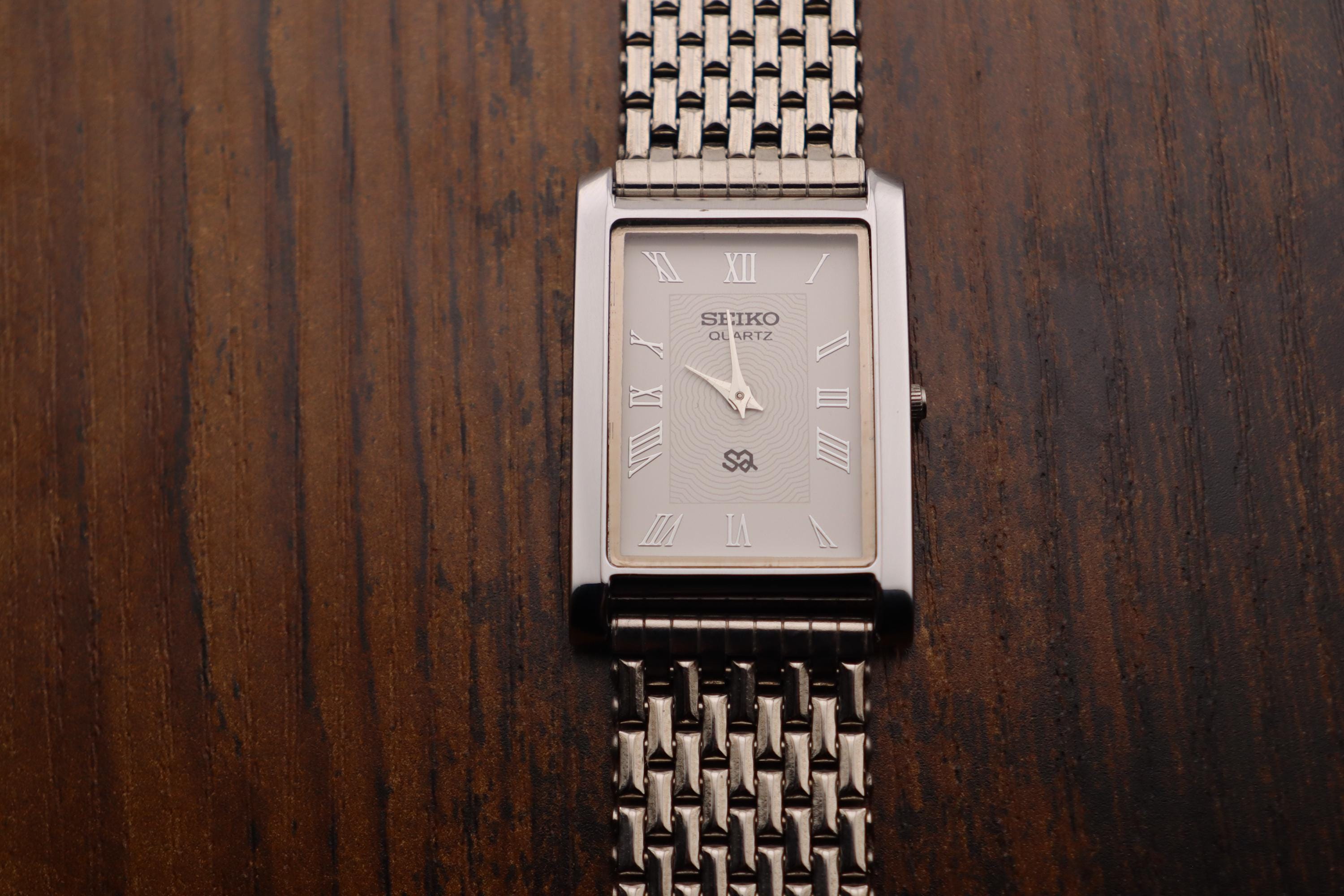 Seiko tank silver - Etsy 日本