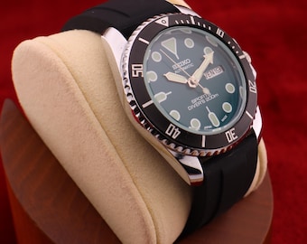 Reloj Seiko Diver's Look 6309A automático vintage con bisel giratorio y fecha/día para hombre