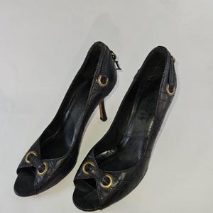 Christian Dior Vintage Black High Heel Shoes