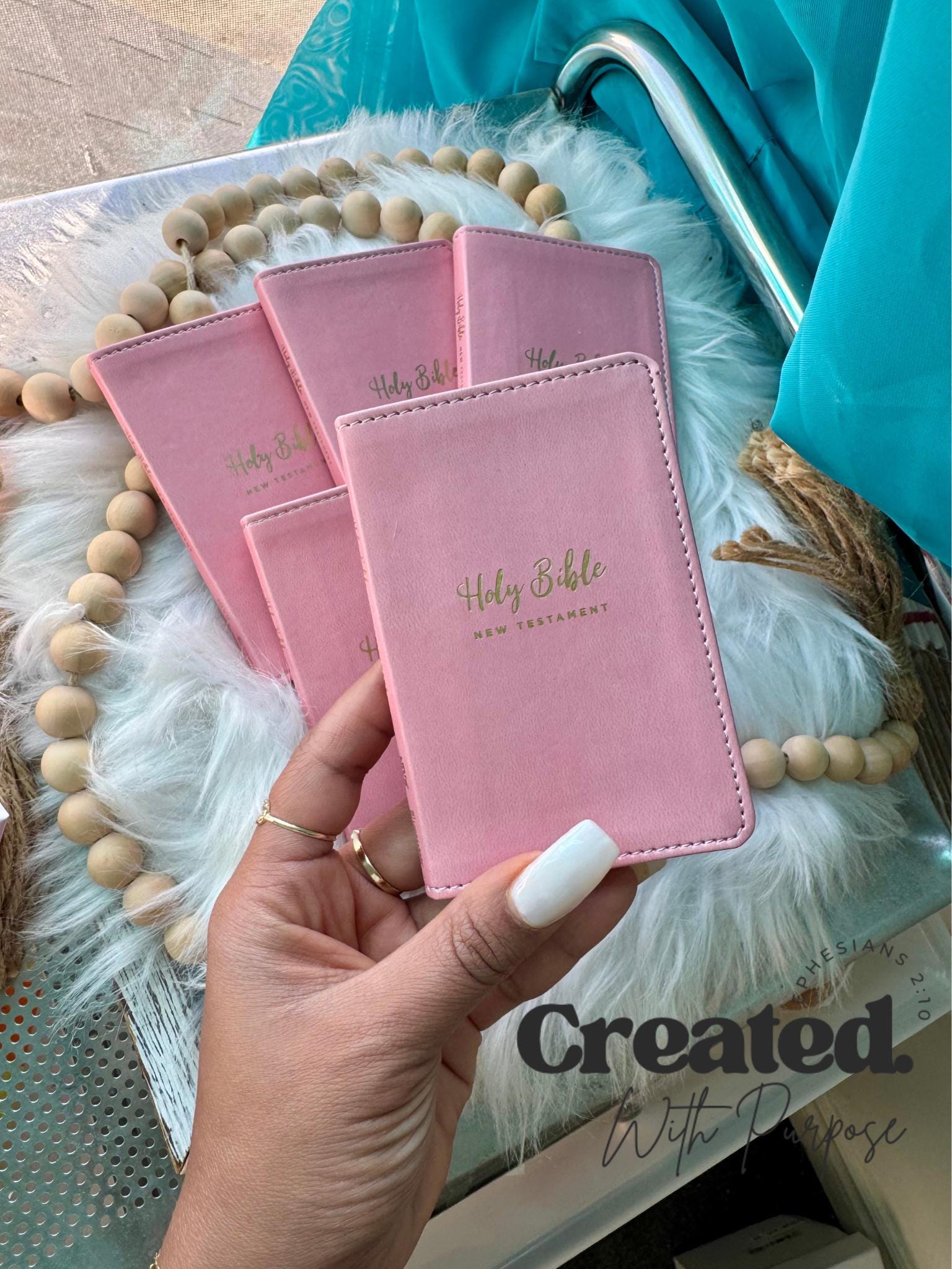 TINY testament, NEW TESTAMENT thin print Bible, personalized gifts