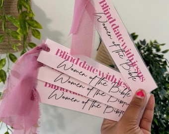BIBLE BOOKMARK ,  JESUS  bookmark Bookmark , women of the Bible.  BLind date with Jesus, Jesus book mark Bible book mark, personalized gifts