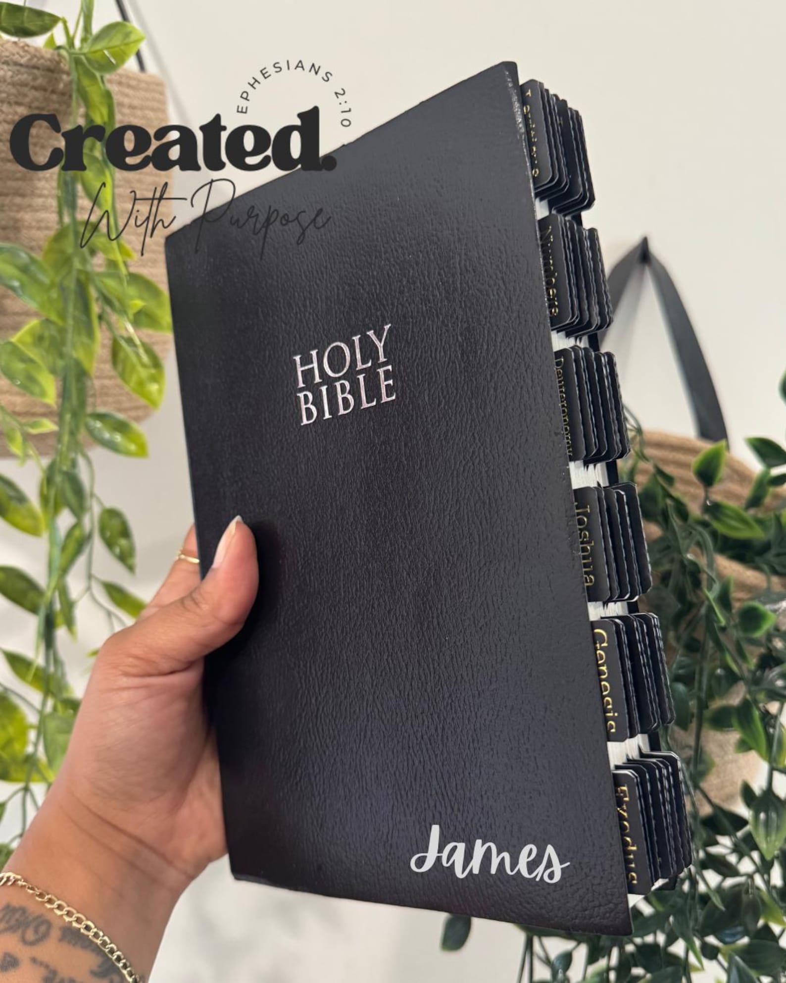 BLACK NIV Thin Print BIBLE, Bible With Tabs, Personalized Gifts Etsy