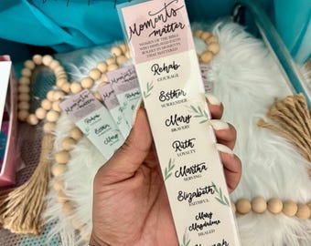 WOMEN of the BIBLE BOOKMARK ,  Bookmark , Bible book mark, personalized gifts