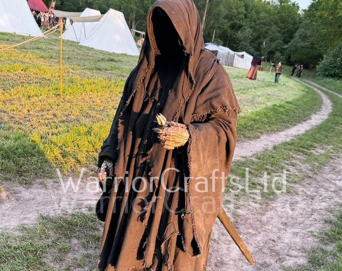 Fantasy Ring Wraith Costume Nazgul Full Costume/grim Reaper Long Cape ...